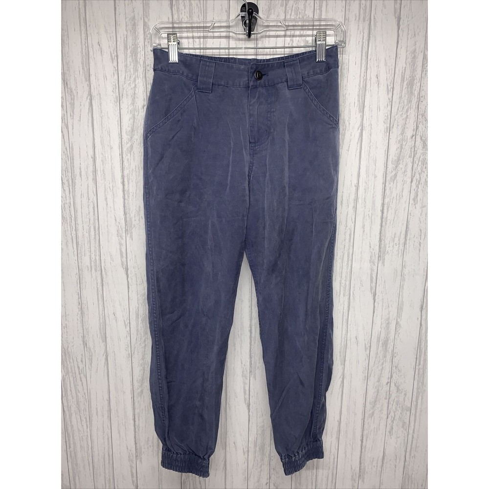 Womens Size 0 Patagonia Twill Joggers Blue EUC - Picture 1 of 7